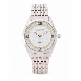 Valentino 20121914-Gold Dial Sta Barbara Mtl Stainless Strap Watch For Women Affordable casual watches Sporty casual watches Affordable luxury casual watches