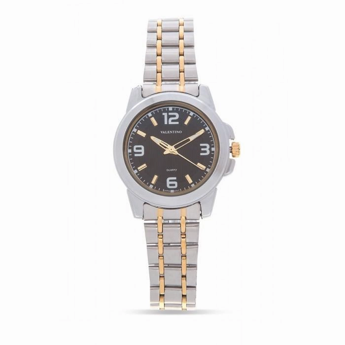 Valentino 20121953-TWO TONE - BLACK DIAL STAINLESS BAND Watch For Women Affordable casual watches Sporty casual watches Affordable luxury casual watches