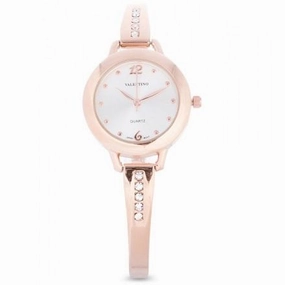 Valentino 20121981-SILVER DIAL ROSE GOLD FASHION METAL ALLOY STRAP Watch for Women Affordable casual watches Sporty casual watches Affordable luxury casual watches