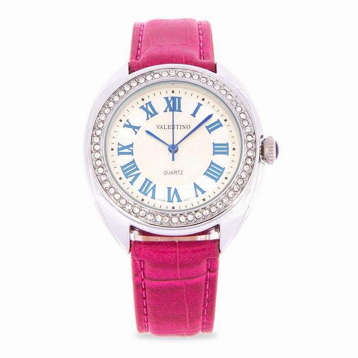 Valentino 20122125-RED STRAP Red Leather Strap Watch for Women Affordable Leather Watch Leather Watch Discount