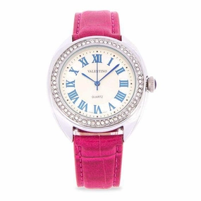 Valentino 20122125-RED STRAP Red Leather Strap Watch for Women Affordable Leather Watch Leather Watch Discount