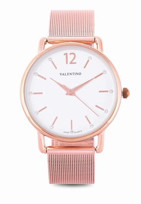 Valentino 20122228-WHITE DIAL Stainless Steel Watch for Women Affordable casual watches Sporty casual watches Affordable luxury casual watches