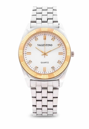 Valentino 20122249-WHITE DIAL Silver Watch for Men Affordable casual watches Sporty casual watches Affordable luxury casual watches