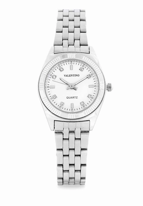 Valentino 20122252-WHITE DIAL Silver Watch for Women Affordable casual watches Sporty casual watches Affordable luxury casual watches