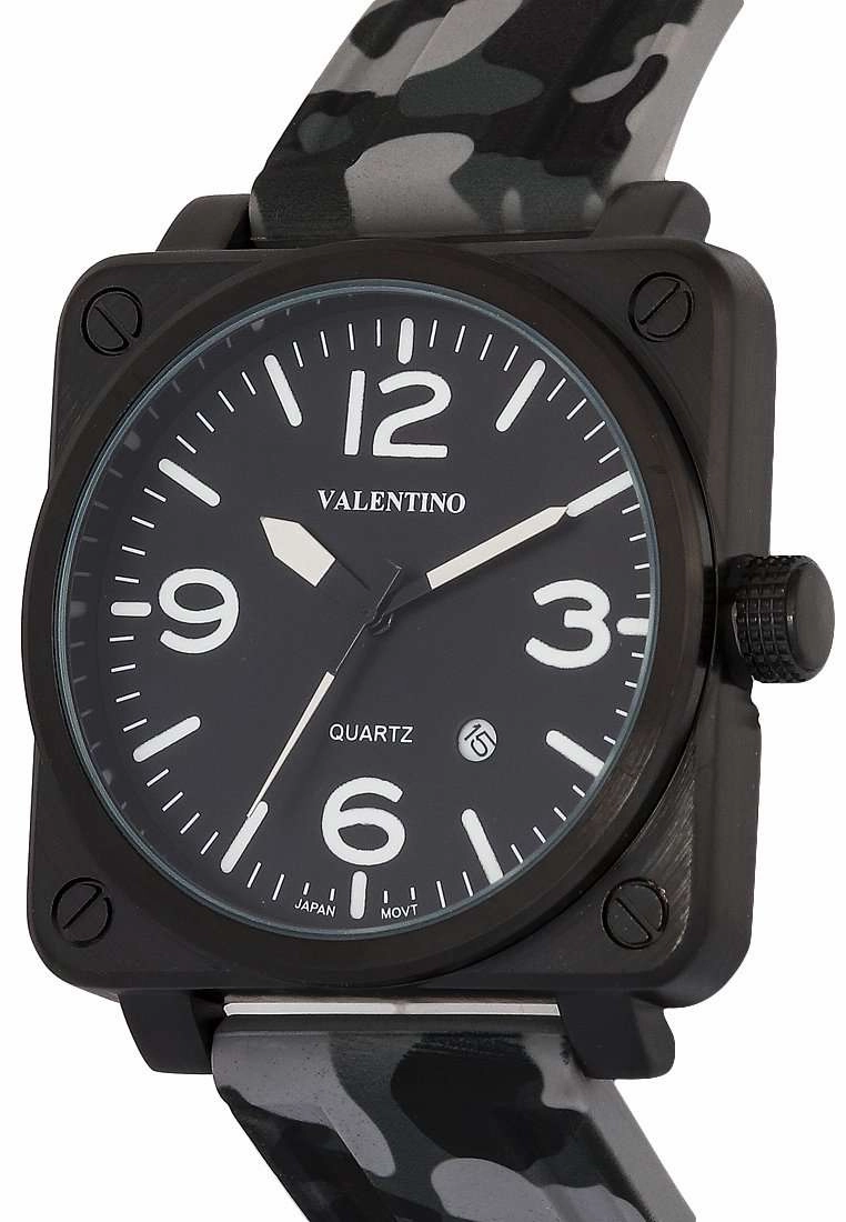 Valentino 20122292-GREY CAMOU-WHT INDEX Rubber Strap for Men