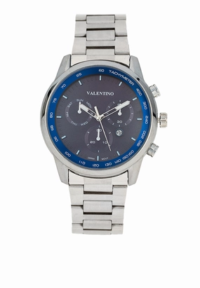Valentino 20122414-BLUE DIAL Stainless Steel Strap Analog Watch for Men,men's watches,watch for men, best men's watches,luxury men's watch,minimalist men's watch,casual men's watch,dress watch for men,automatic men's watch,quartz men's watch,cheap m