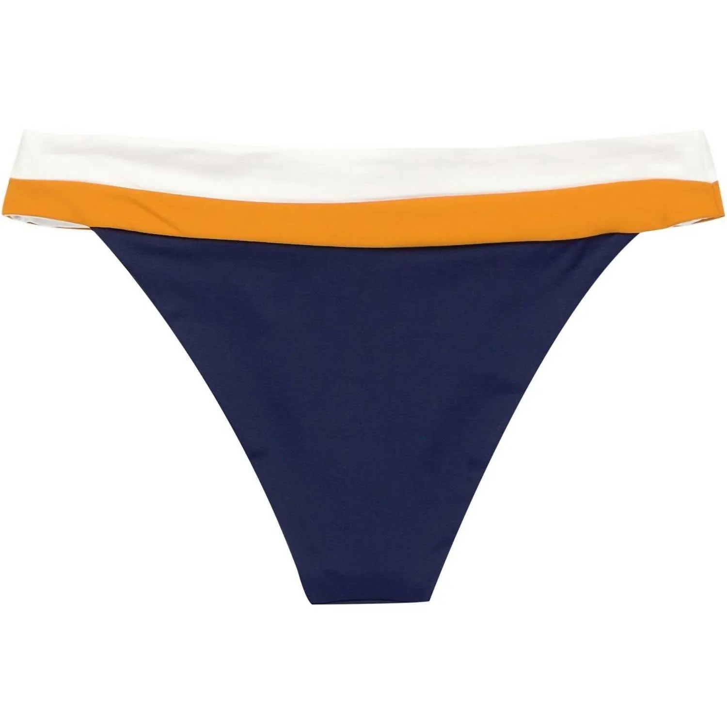Veronica Blocked Hipster Bikini Bottoms Swimsuit In Midnight Blue