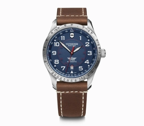 Victorinox Airboss Mechanical Blue Dial Mens Watch 241887 