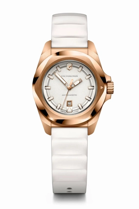 Victorinox I.N.O.X 32mm Rose Gold White Dial and band Watch 242037 