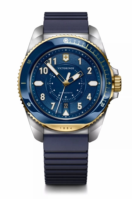 Victorinox Journey 1884 43mm Blue Rubber Strap Blue Dial Watch 242013 