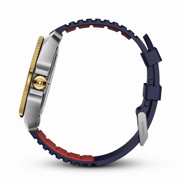 Victorinox Journey 1884 43mm Blue Rubber Strap Blue Dial Watch 242013
