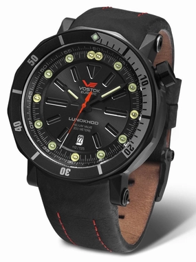 Vostok-Europe LUNOKHOD 2 AUTOMATIC Tritium Tube Mens Black Watch NH35A/6204208 Sports Watch for Men/Women Budget Sports Watch Luxury Sports Watch