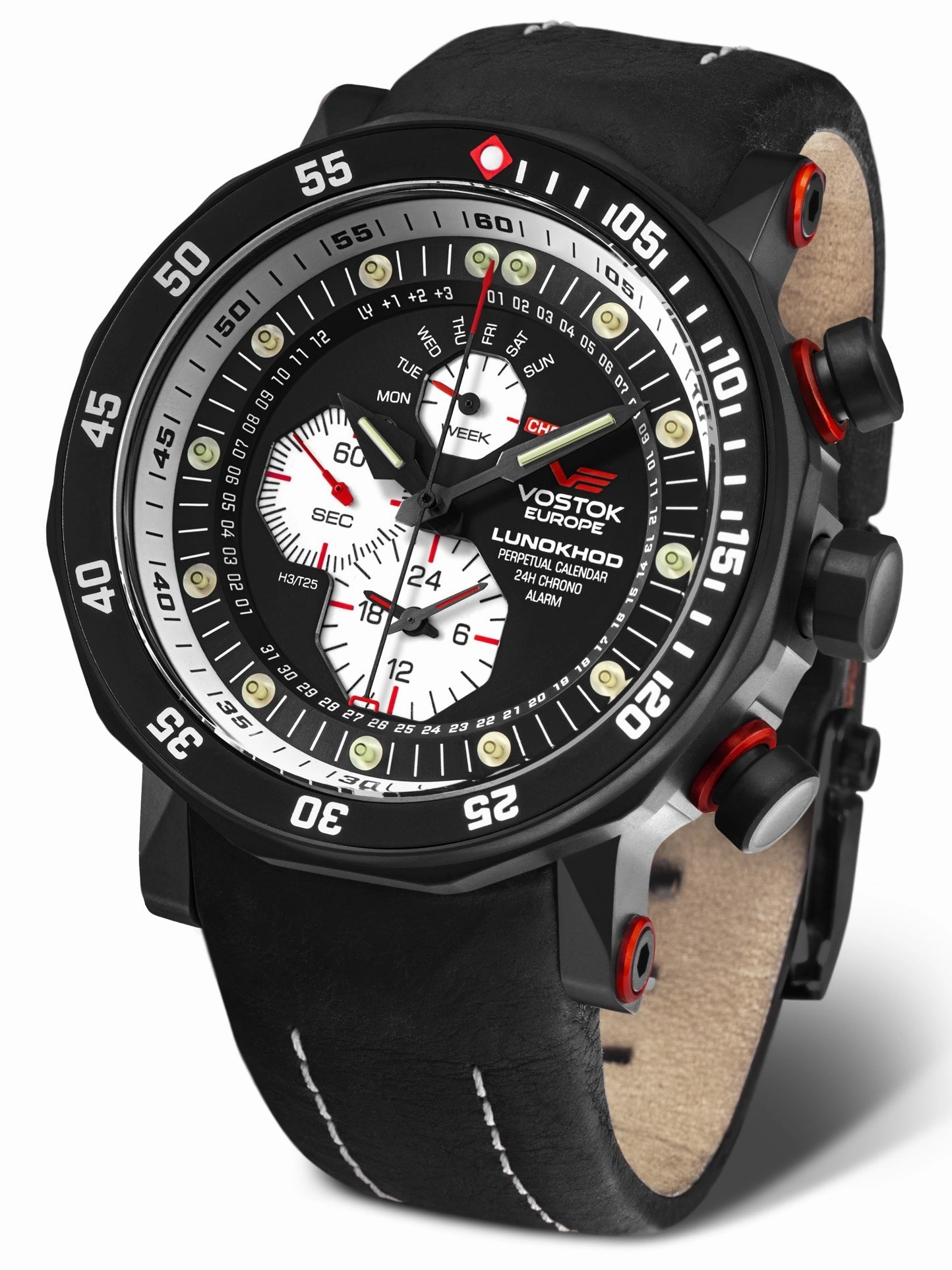 Vostok-Europe LUNOKHOD 2 Pro Diver White Dial Mens Watch YM86/620C635 Sports Watch for Men/Women Budget Sports Watch Luxury Sports Watch