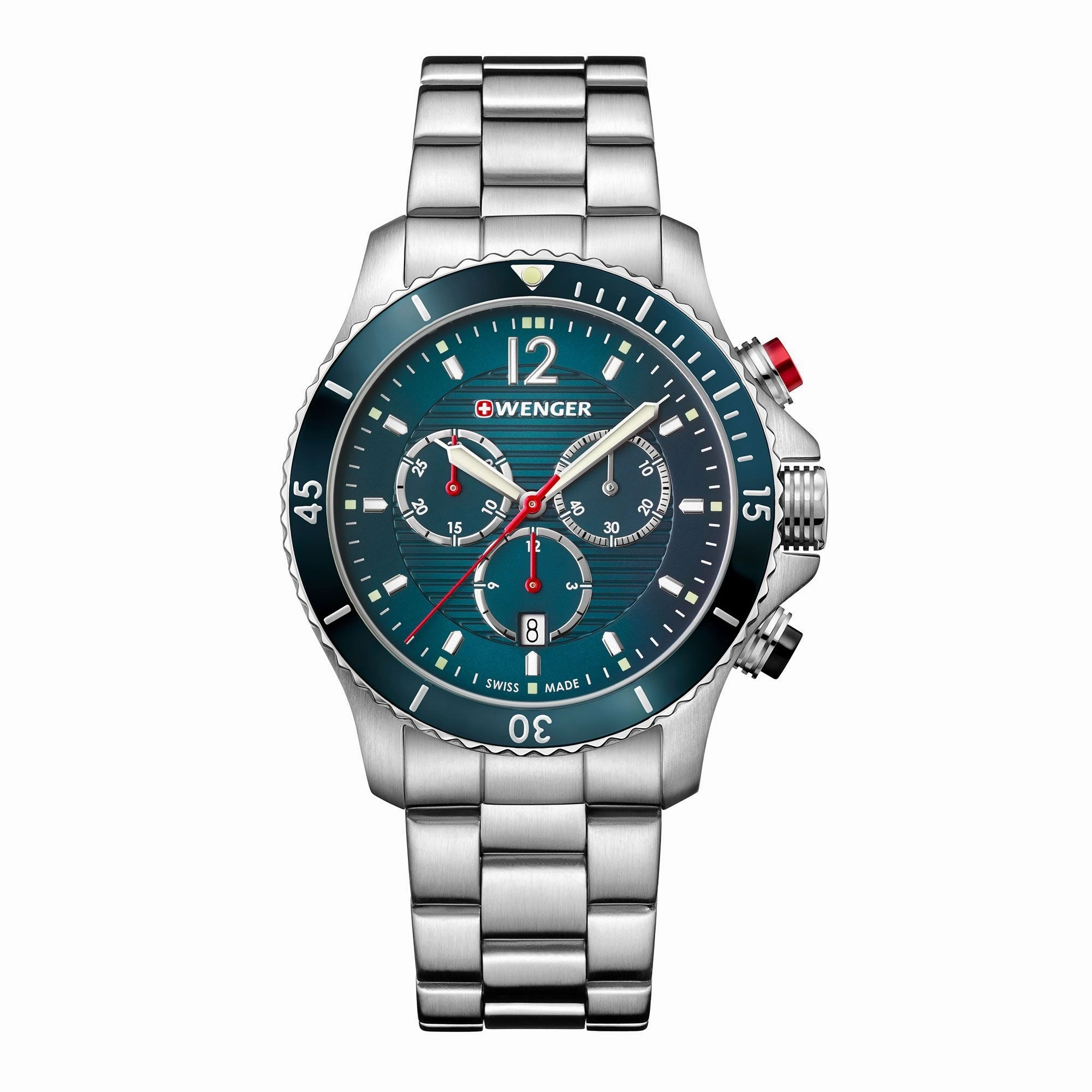 Wenger Seaforce Chrono Blue Dial Stainless Steel Watch 01.0643.115 