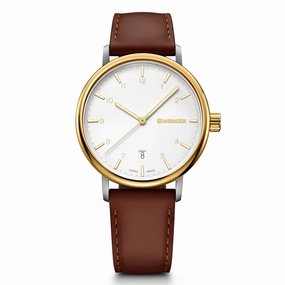 Wenger Urban Classic Silver Dial Brown Leather Watch 01.1731.118,quartz watch, quartz watches for men, quartz watches for women, best quartz watch, minimalist quartz watch, luxury quartz watch, waterproof quartz watch,analog quartz watch, digital quartz wa