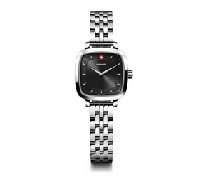 Wenger Vintage Classic 27mm Black Dial Stainless Steel Watch 01.1911.102 