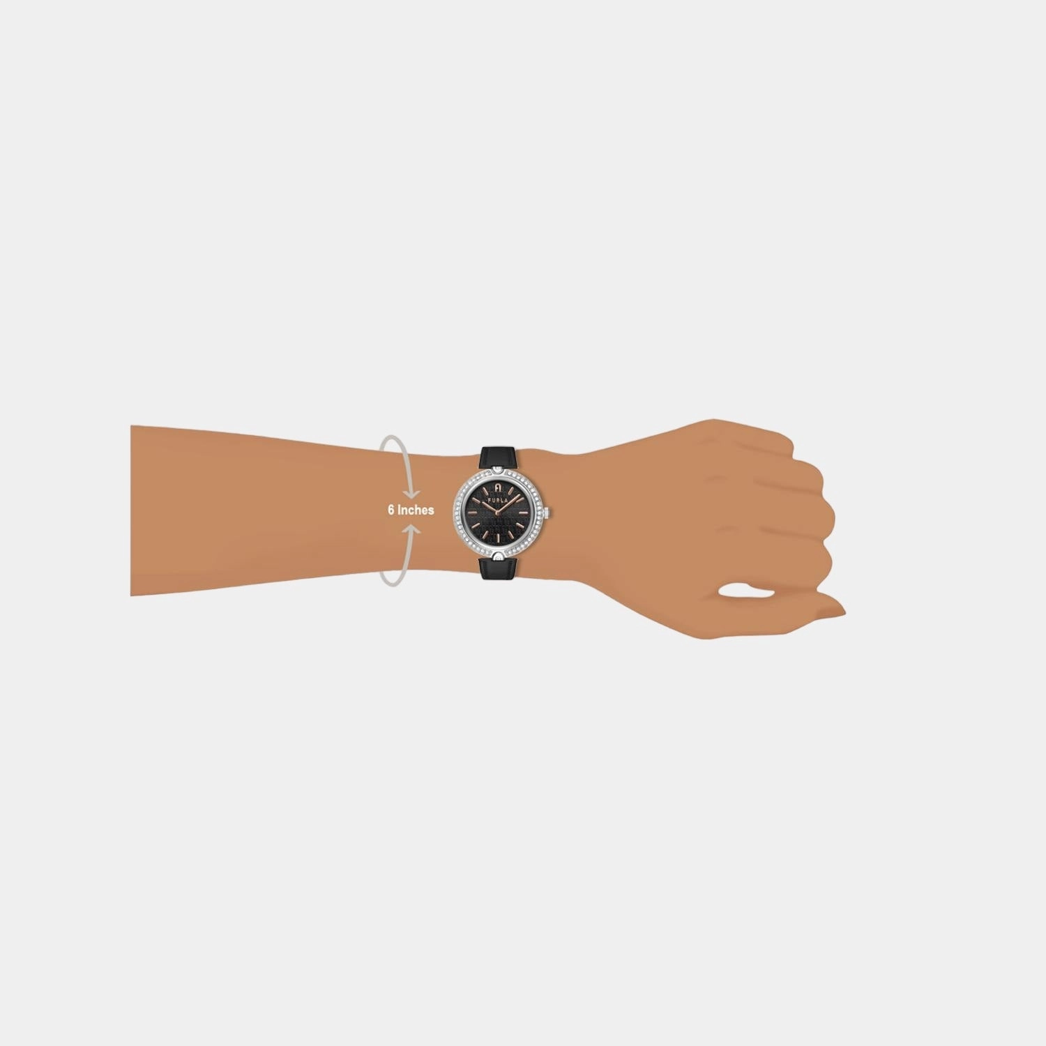 Women Black Analog Leather Watch WW00006004L1