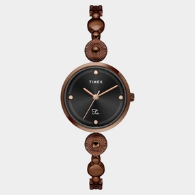 Women Quartz Black Dial Analog Brass Watch TWEL18204 women watches best women watches affordable women's watches branded women watches