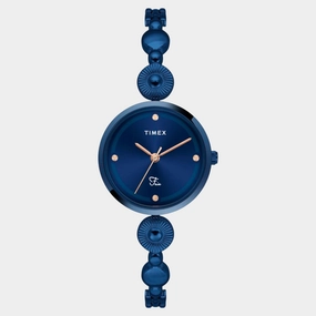 Women Quartz Blue Dial Analog Brass Watch TWEL18205 women watches best women watches affordable women's watches branded women watches