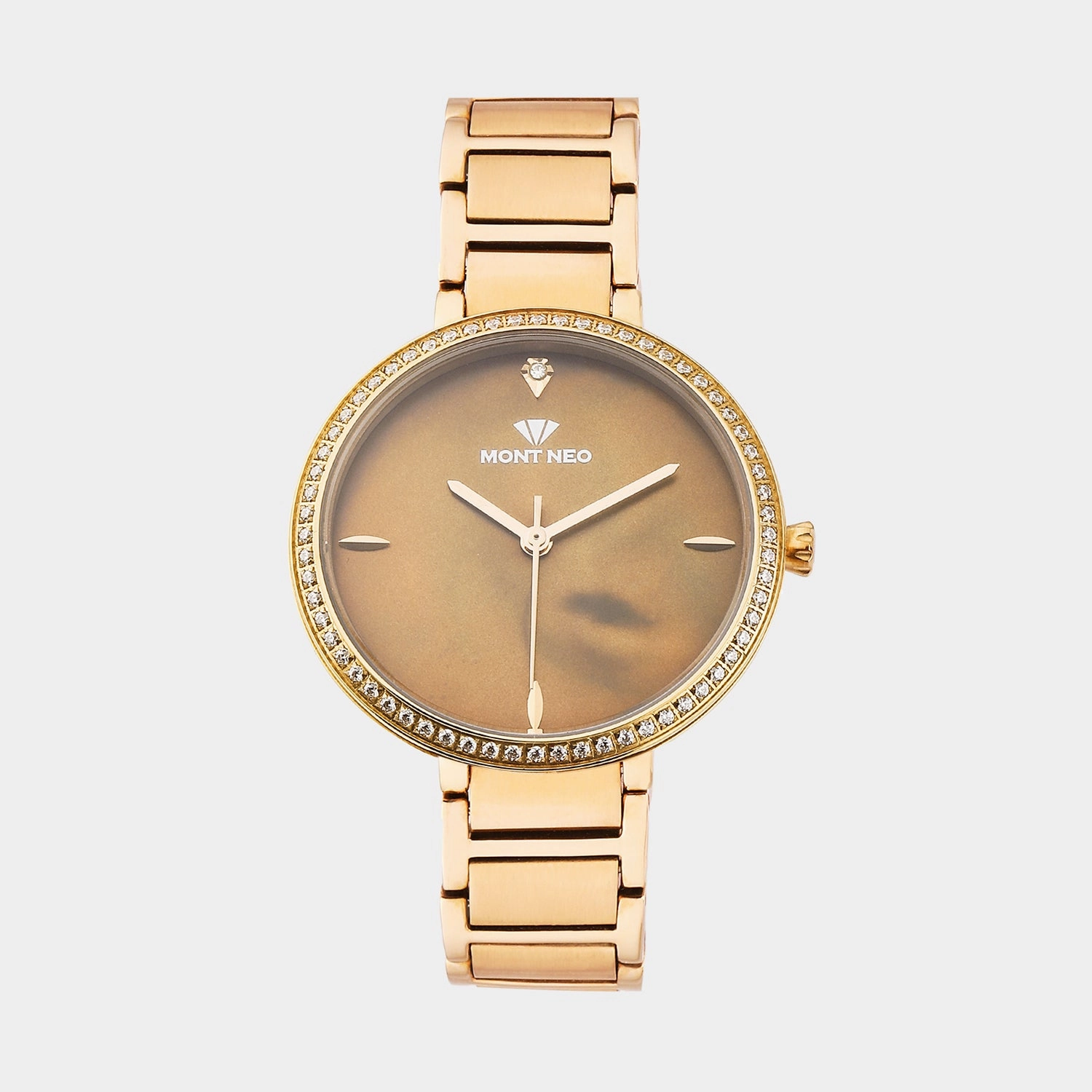 Women Quartz Brown Dial Analog Metal Watch 7507T-M3306 women watches best women watches affordable women's watches branded women watches