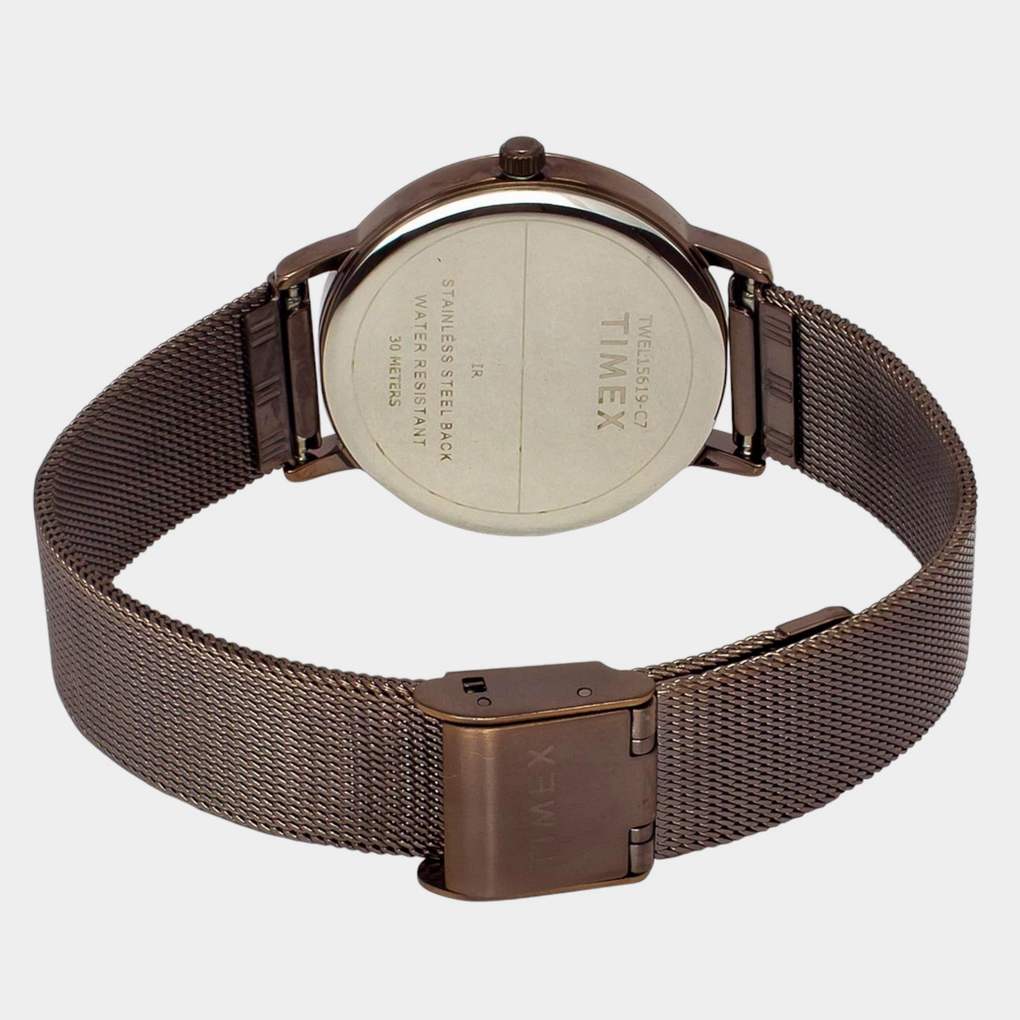 Women Quartz Brown Dial Analog Stainless Steel Watch TWEL15619