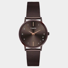 Women Quartz Brown Dial Analog Stainless Steel Watch TWEL15619 women watches best women watches affordable women's watches branded women watches