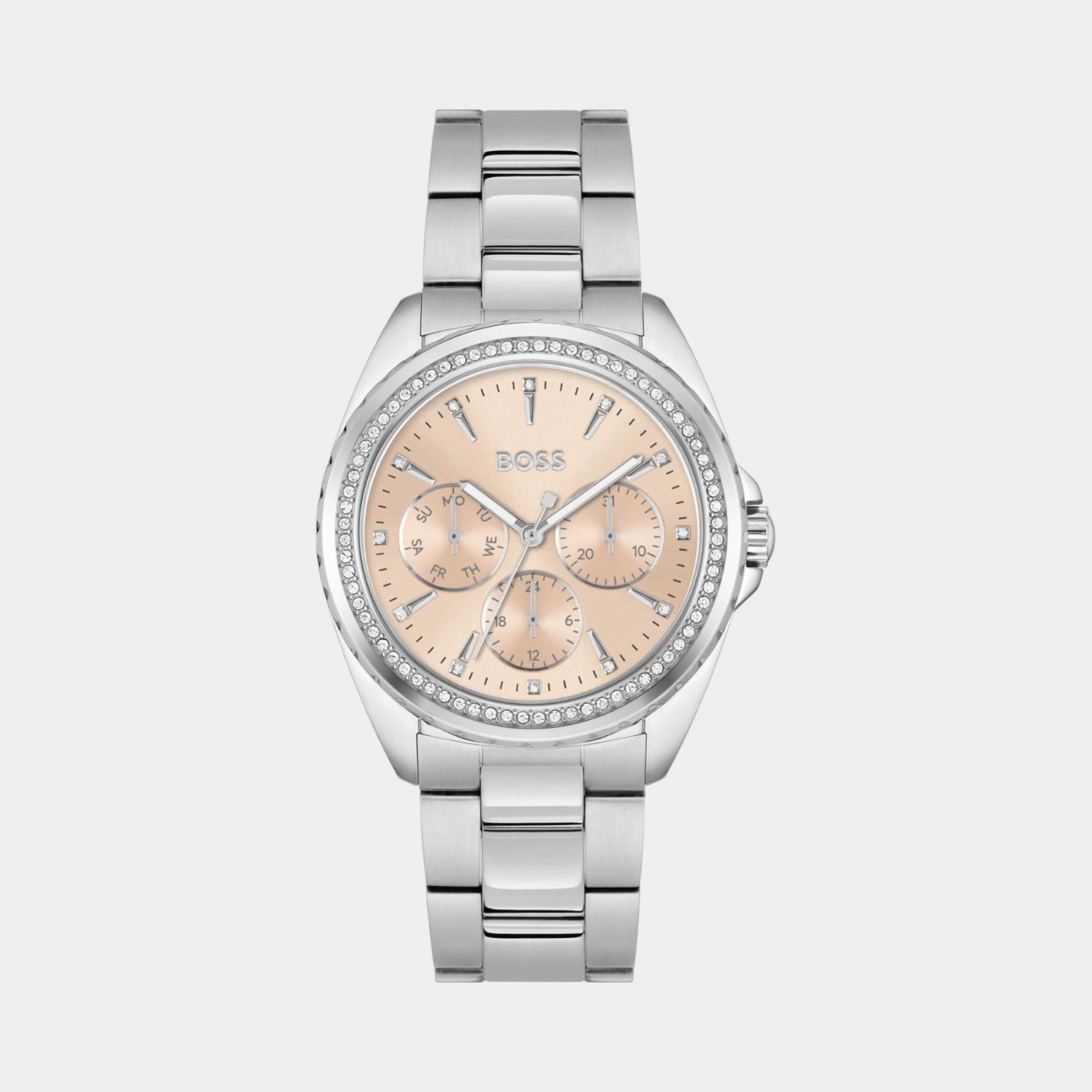 Women Quartz Carnation Gold Dial Multi-Function Stainless Steel Watch 1502732 women watches best women watches affordable women's watches branded women watches