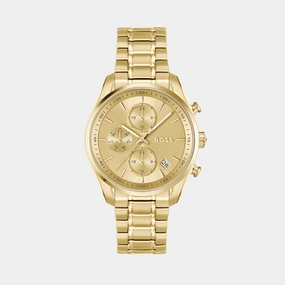 Women Quartz Gold Dial Chronograph Stainless Steel Watch 1502768 women watches best women watches affordable women's watches branded women watches
