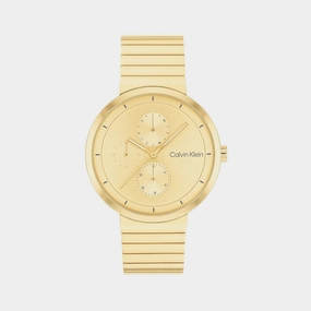 Women Quartz Gold Dial Multi-Function Stainless Steel Watch 25100030 women watches best women watches affordable women's watches branded women watches