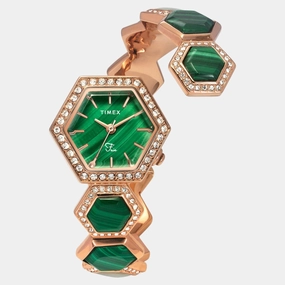 Women Quartz Green Dial Analog Brass Watch TWEL17901 women watches best women watches affordable women's watches branded women watches