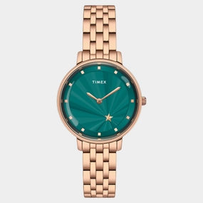 Women Quartz Green Dial Analog Stainless Steel Watch TWEL19103 women watches best women watches affordable women's watches branded women watches