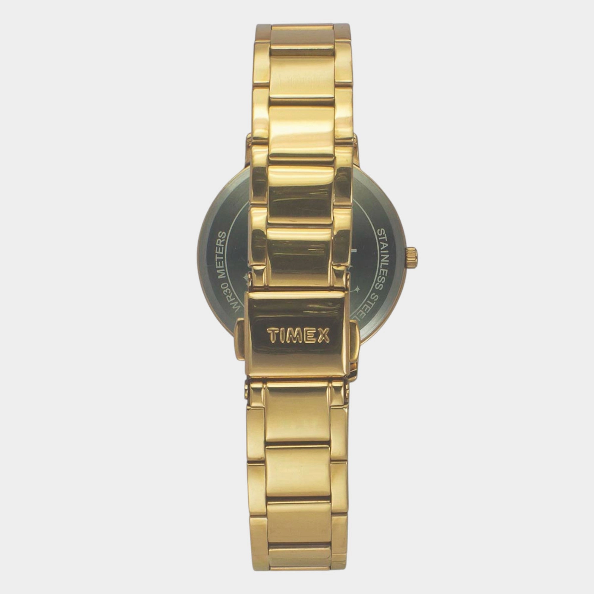 Women Quartz Green Dial Multi-Function Stainless Steel Watch TWEL18700