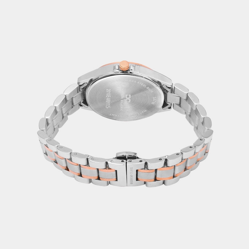 Women Quartz Grey Dial Multi-Function Metal Watch 2010E-M0115