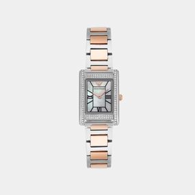 Women Quartz Mother Of Pearl Dial Analog Stainless Steel Watch AR11626 women watches best women watches affordable women's watches branded women watches