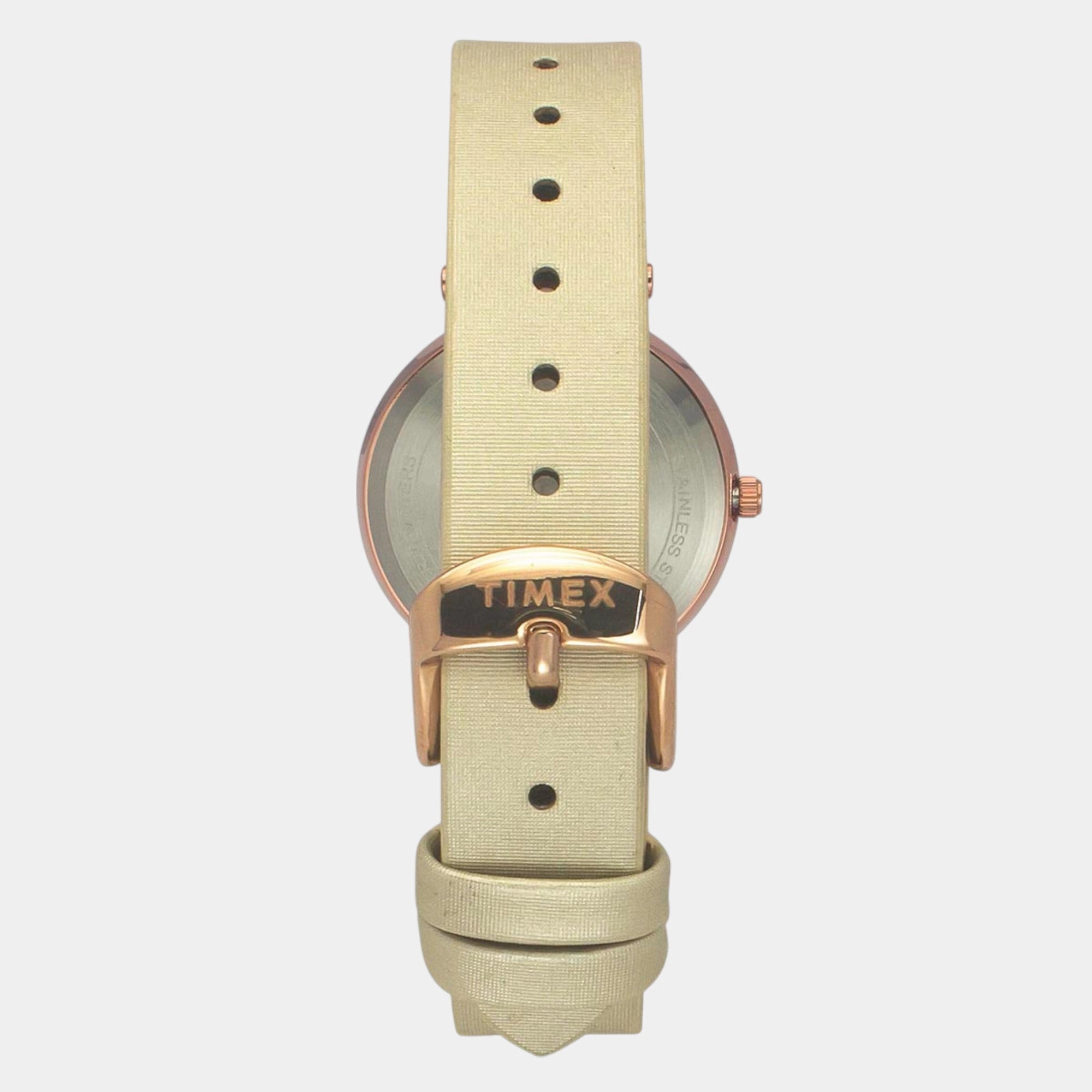 Women Quartz Orange Dial Analog Leather Watch TWEL19201