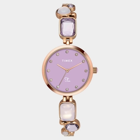 Women Quartz Purple Dial Analog Brass Watch TWEL17803 women watches best women watches affordable women's watches branded women watches