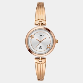 Women Quartz Silver Dial Analog Brass Watch TWEL19802 women watches best women watches affordable women's watches branded women watches