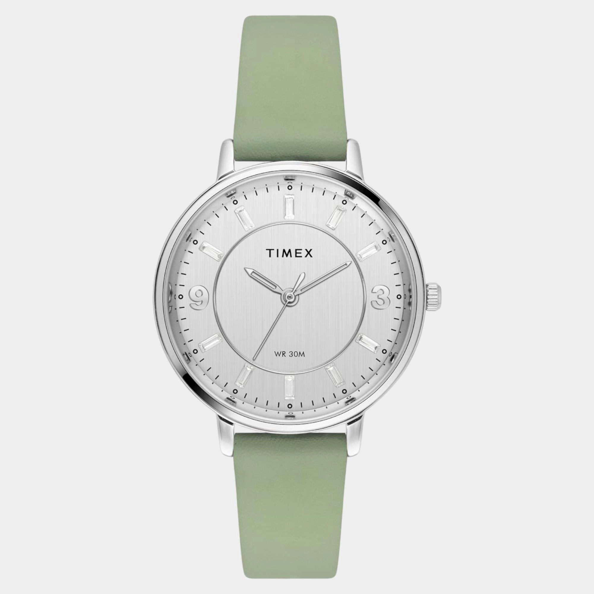 Women Quartz Silver Dial Analog Leather Watch TWEL15815 women watches best women watches affordable women's watches branded women watches