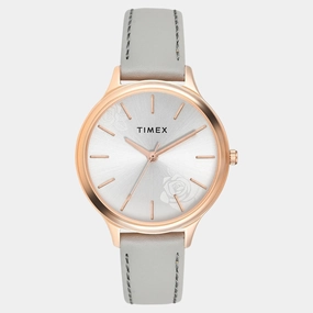 Women Quartz Silver Dial Analog Leather Watch TWTL12104 women watches best women watches affordable women's watches branded women watches
