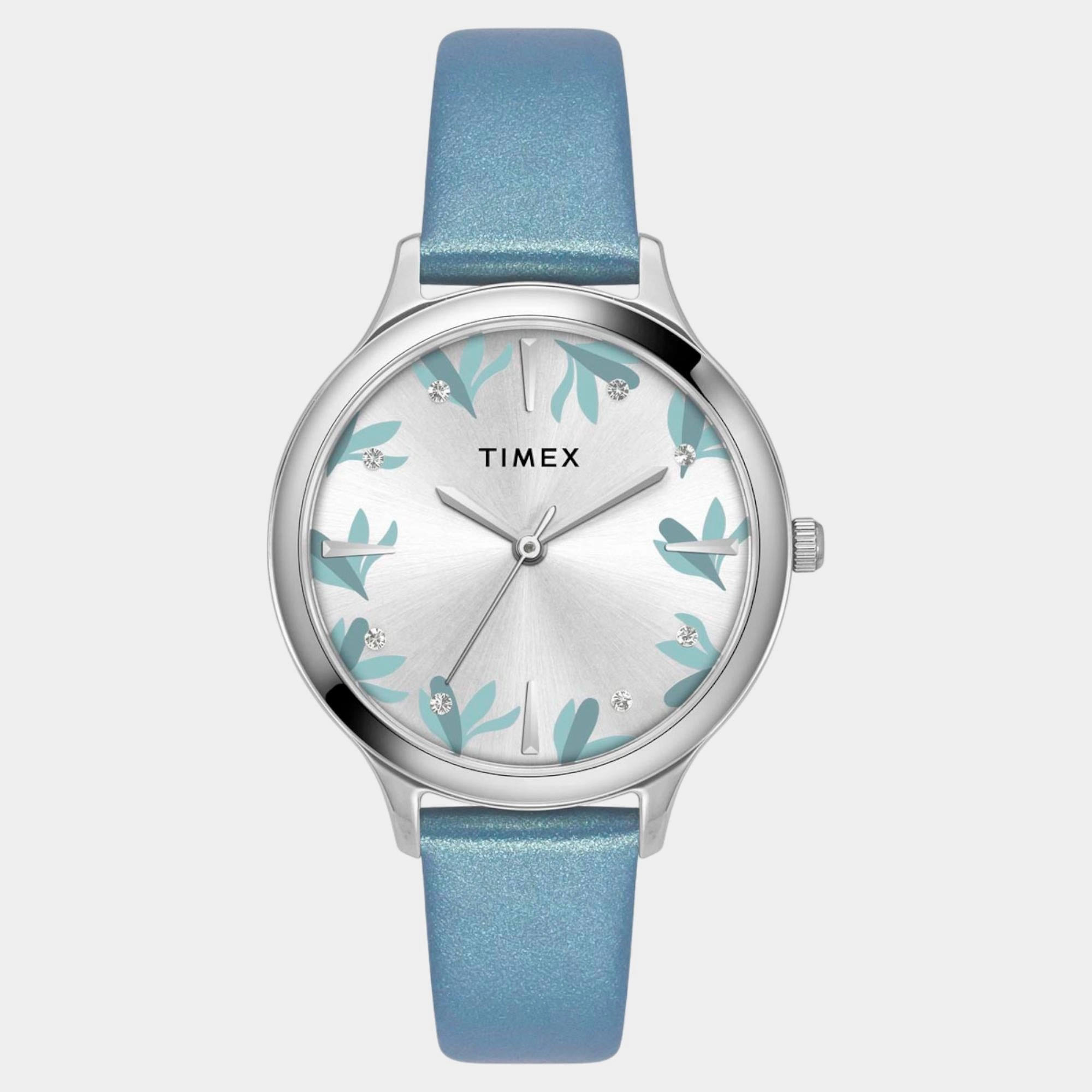 Women Quartz Silver Dial Analog Leather Watch TWTL12106 women watches best women watches affordable women's watches branded women watches