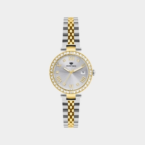 Women Quartz Silver Dial Analog Stainless Steel Watch 4505E-M1203 women watches best women watches affordable women's watches branded women watches