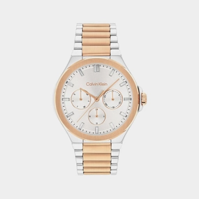 Women Quartz White Dial Multi-Function Stainless Steel Watch 25100052 women watches best women watches affordable women's watches branded women watches
