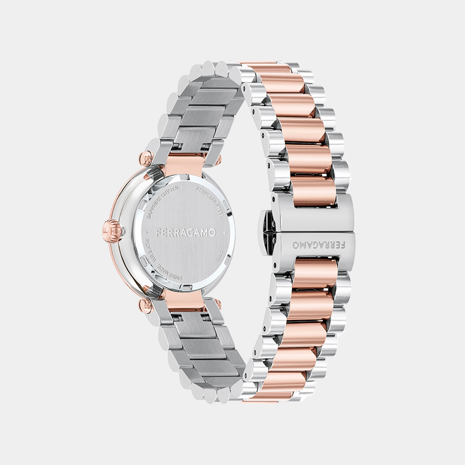 Women Quartz White-Silver Dial Analog Stainless Steel Watch SFSE00424