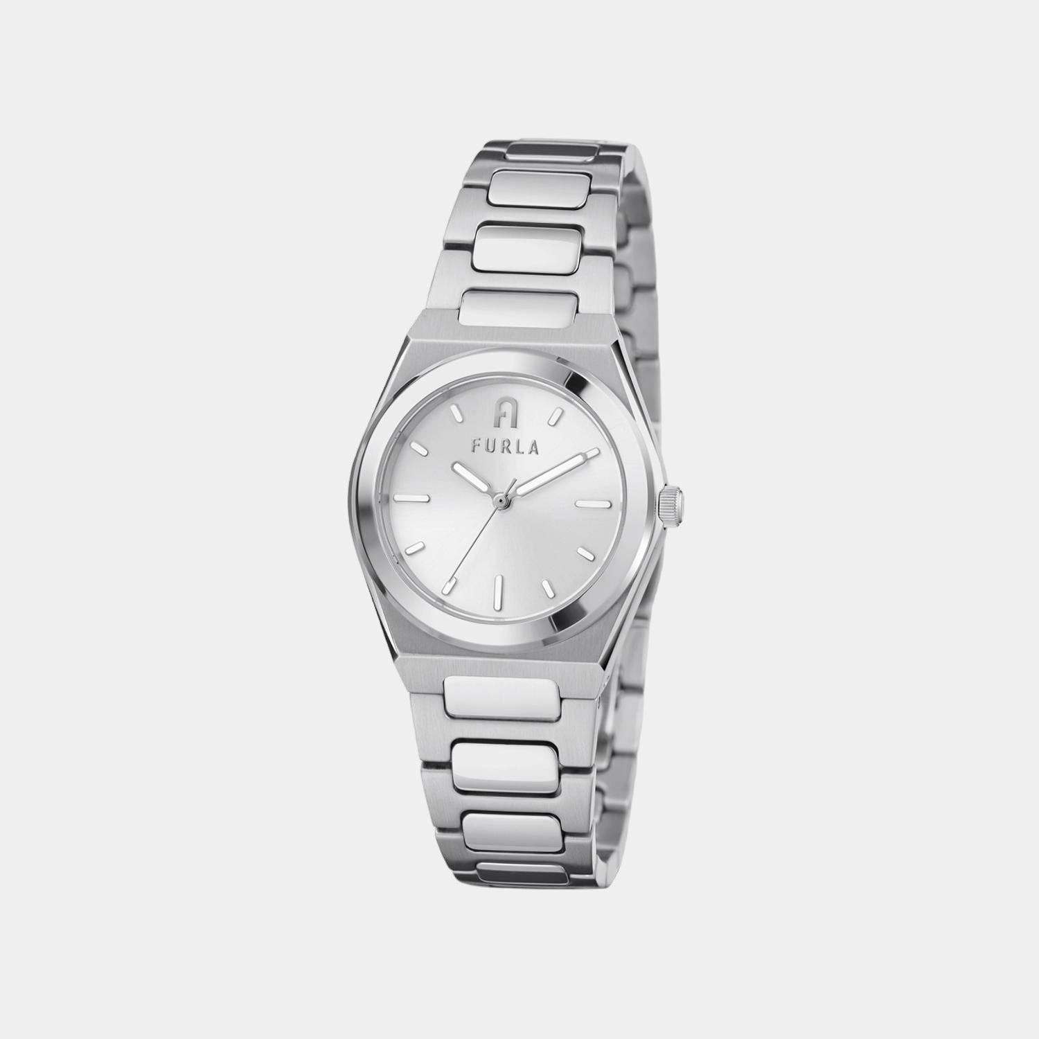 Women Silver Analog Stainless Steel Watch WW00020010L1