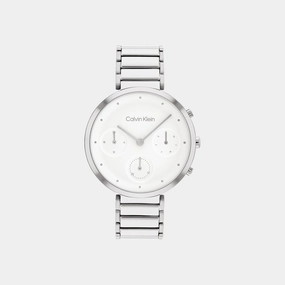 Women White Chronograph Stainless Steel Watch 25200282 women watches best women watches affordable women's watches branded women watches