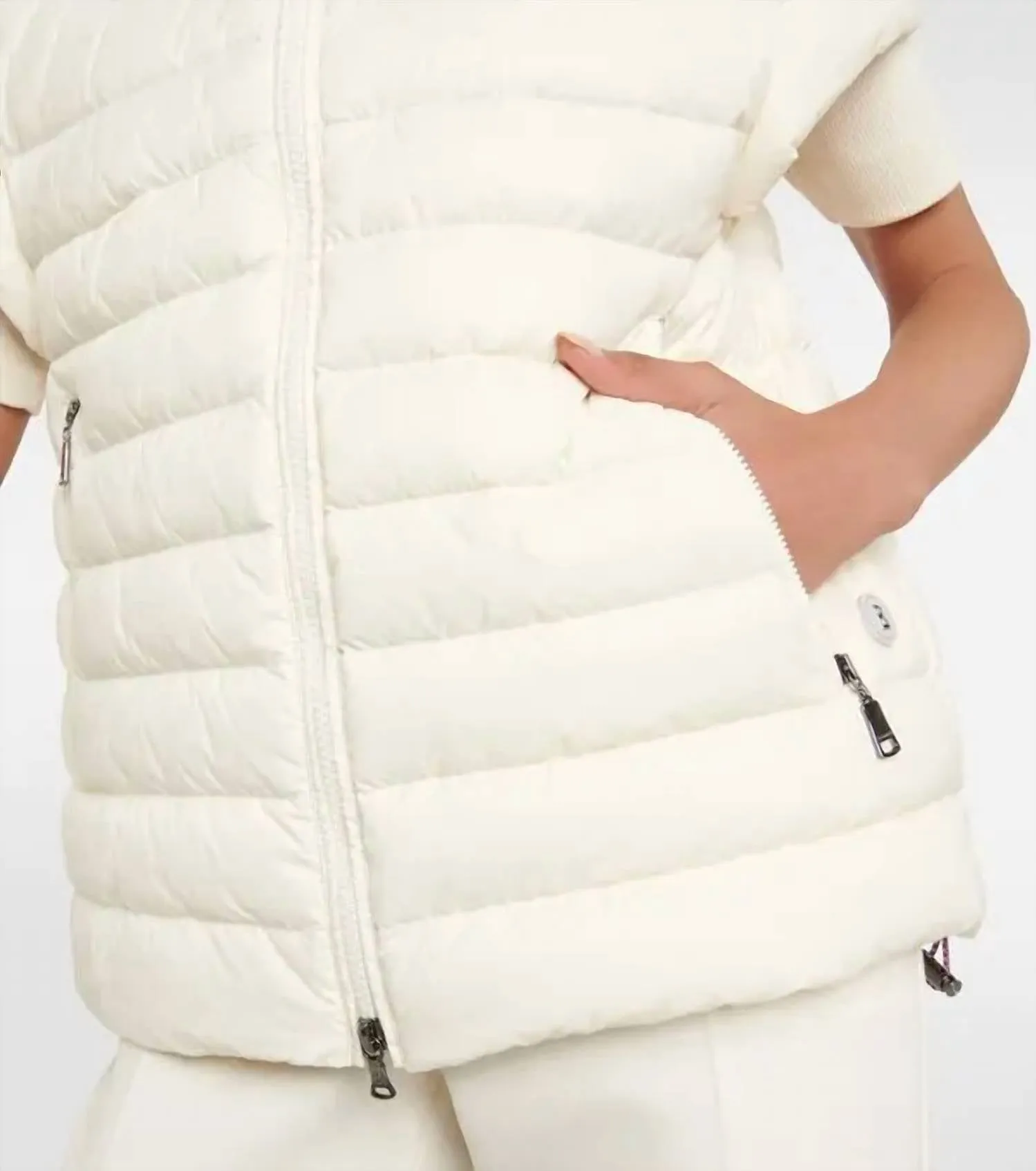 Women's Betty Down Vest In White