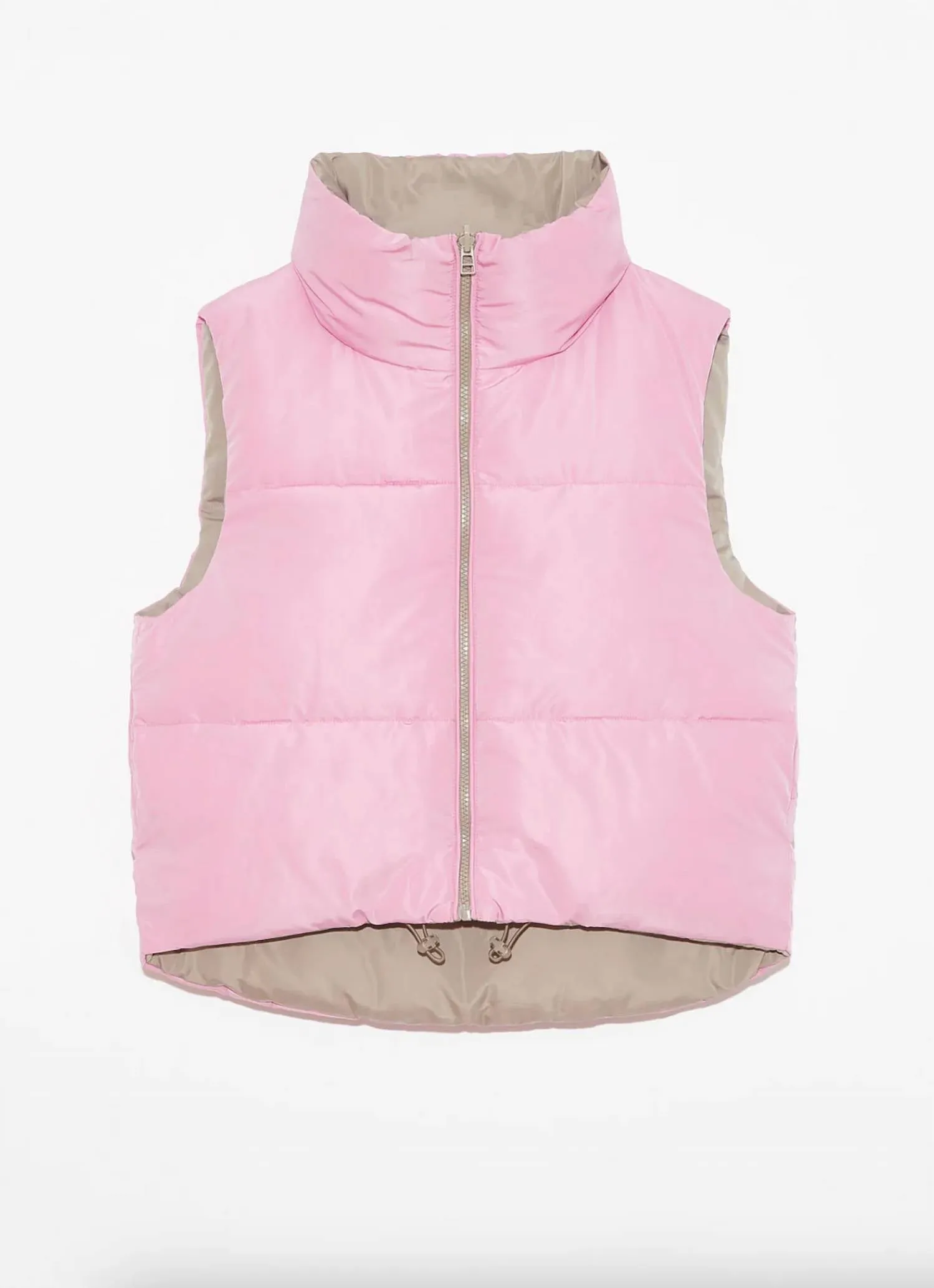 Women's Kiki Reversible Puffer Vest In Primi Pink/mink