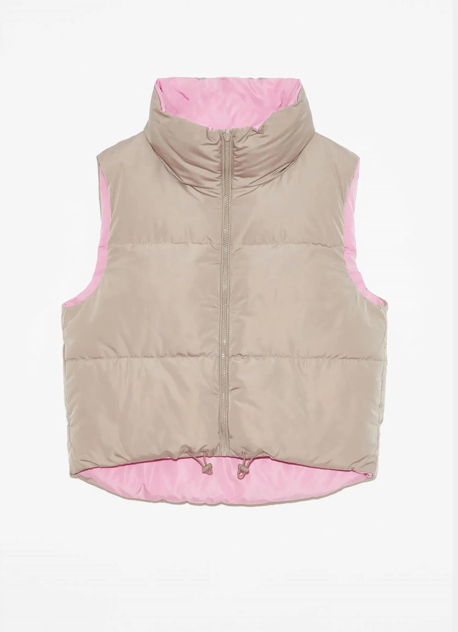 Women's Kiki Reversible Puffer Vest In Primi Pink/mink