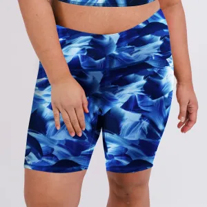 Women's Plus Tummy Control Long Bike Swim Shorts