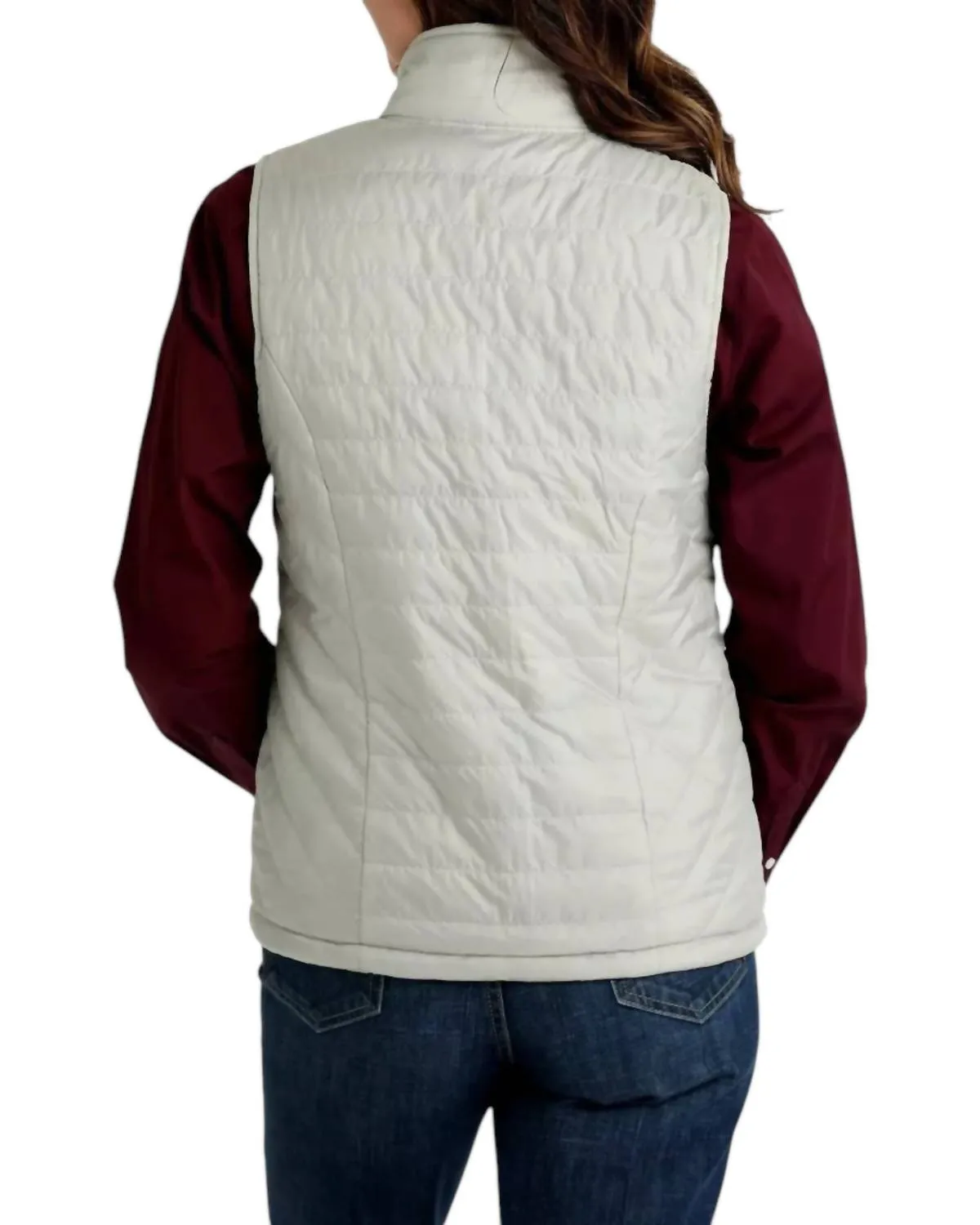 Women's Reversible Quilted Vest In Multi